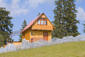 Image showing Holiday wooden house