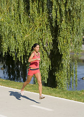 Image showing Running girl