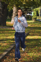 Image showing Running woman