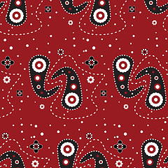 Image showing paisley red