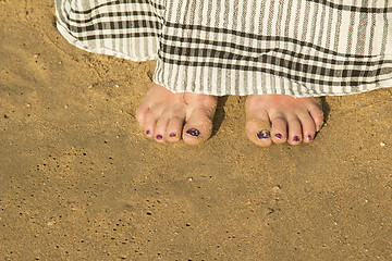Image showing female feet.