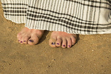 Image showing female feet.