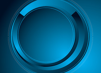 Image showing modern news blue