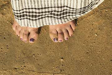 Image showing female feet.