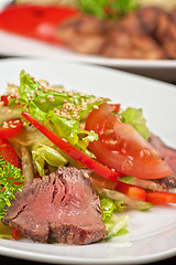 Image showing beef salad