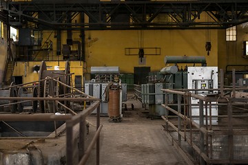 Image showing Electricity distribution hall in metal industry