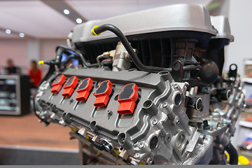 Image showing Detail photo of a car engine