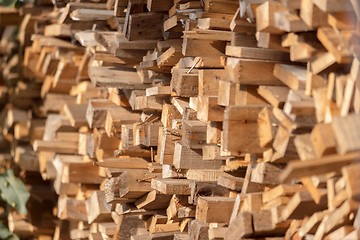 Image showing Firewood texture closeup