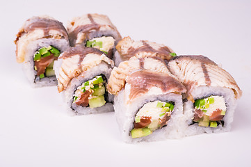 Image showing eel sushi roll 