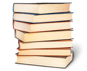 Image showing Stepped Stack Of Old Books