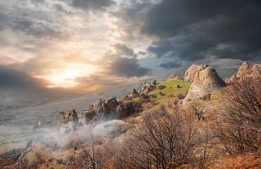 Image showing Fog in the Valley of Ghosts