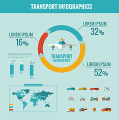 Image showing Transportation Infographic Elements.