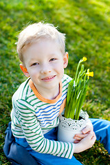 Image showing kid at spring