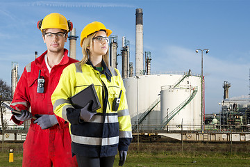 Image showing Petrochemical safety specialists