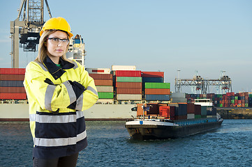 Image showing Female Shore Pilot