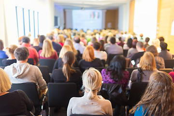 Image showing Speaker at Business Conference and Presentation.