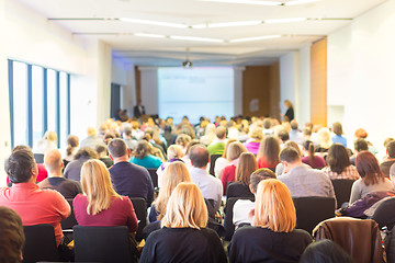 Image showing Speaker at Business Conference and Presentation.