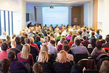 Image showing Speaker at Business Conference and Presentation.