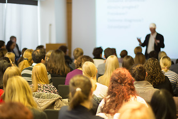 Image showing Speaker at Business Conference and Presentation.