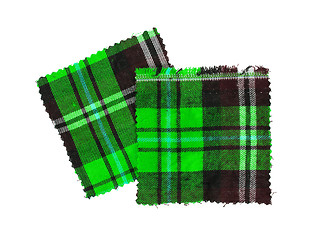 Image showing Scottish checked fabric