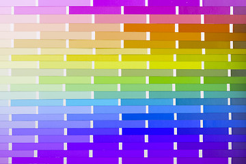 Image showing Vector colour card (paper) with various colors 