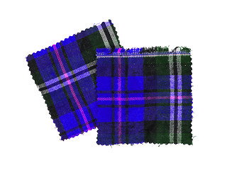 Image showing Scottish checked fabric