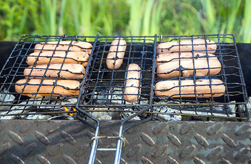 Image showing Summer outside barbecue