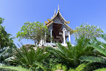 Image showing Gazebo Among Plants.