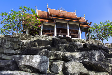 Image showing Gazebo on Boulders.