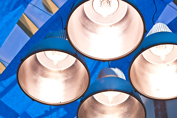 Image showing metal lamps