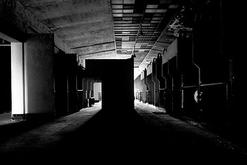 Image showing Dark and abandoned place