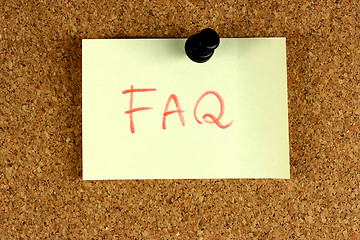 Image showing FAQ - Frequently Asked Questions