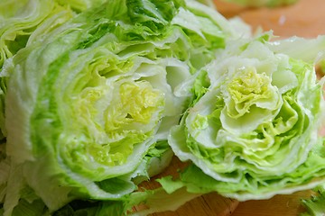 Image showing Fresh Green Iceberg lettuce