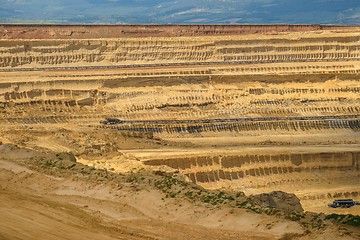 Image showing Industrial mining machine in mine