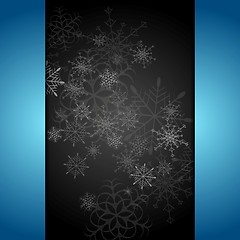 Image showing Dark abstract Christmas background