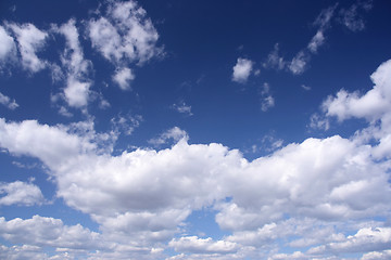 Image showing Blue sky, white clouds