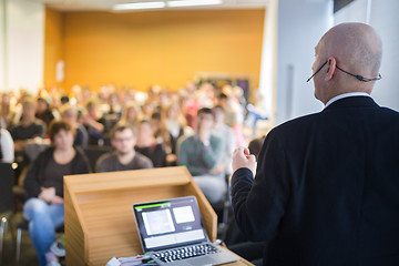 Image showing Speaker at Business Conference and Presentation.