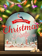 Image showing Christmas Theme - Window with a kind. EPS 10