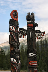 Image showing Canadian Indians totem