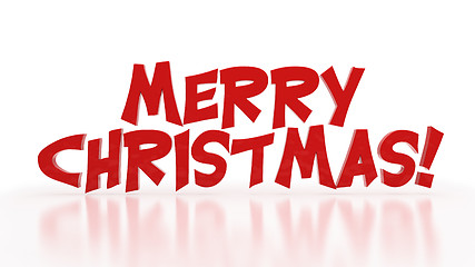 Image showing Merry Christmas lettering