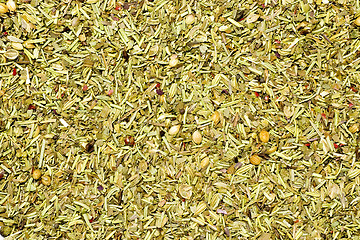 Image showing Mixed herbs texture

