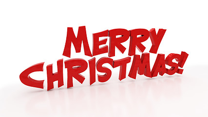 Image showing Merry Christmas lettering