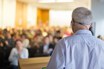 Image showing Speaker at Business Conference and Presentation.