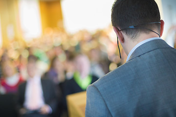 Image showing Speaker at Business Conference and Presentation.