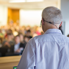 Image showing Speaker at Business Conference and Presentation.