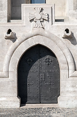 Image showing Medieval door.