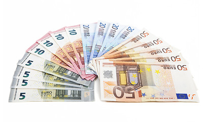 Image showing Banknotes as a fan