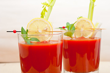 Image showing fresh tomato juice