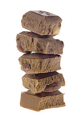 Image showing Stack of chocolate

