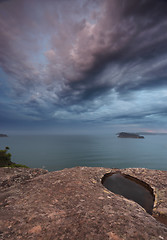 Image showing Gemstone skies fromr Pearl Beach Broken Bay Australia